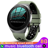 MT-3 8G Memory Music Smart Watch(Bluetooth Call/ Full Touch Screen /Waterproof /Recording / Sports Bracelet)